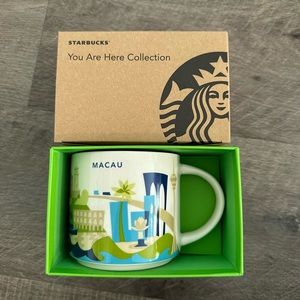 New Starbucks You Are Here Ceramic 14oz Mug Cup MACAU